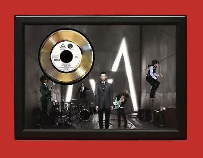 Maroon 5 Poster Art Wood Framed 45 Gold Record Display C3 • $199.95