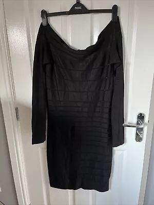 French Connection Off Shoulder Jumper Dress Size 12 • £15