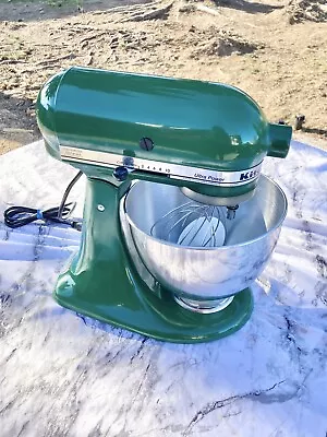 VTG KitchenAid Ultra Power Stand Mixer Emerald Hunter Green Stainless Steel Bowl • $179.99