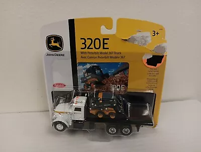 John Deere 1/64 Scale 320E Skid Steer With Truck NWDP • $13.97