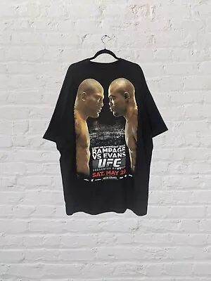 BNWT UFC 114 Rampage VS Evans Promo T Shirt Graphic Black Men’s XXXl 3XL  • £124.95