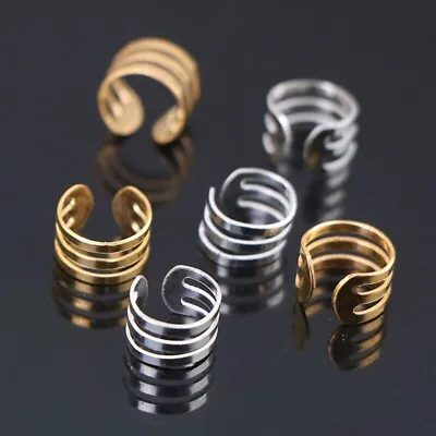 10pcs Adjustable Hair Rings Braids Dreadlock Beads Cuffs  Hair Tools Accessories • £3.82