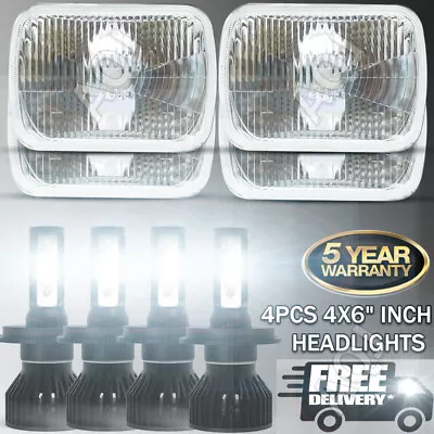 4x Led Headlights 4x6 Fit 2003-2008 2009 Chevy Kodiak C4500 C5500 Sealed Beam • $123.99