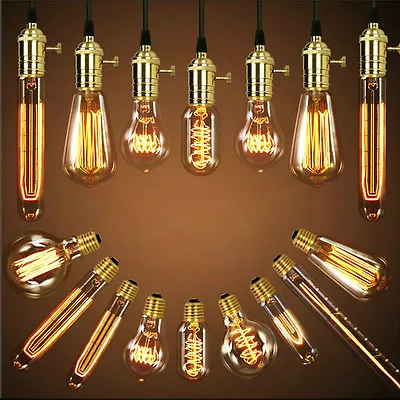 Vintage Retro Style Industrial Filament Edison Lamp Light Bulb E27 B22 E14 ES BC • £3.59