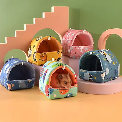 Mini Rabbit Squirrel Cage Guinea Pig Nest Small  Sleep Bed Hamster House • £6.04