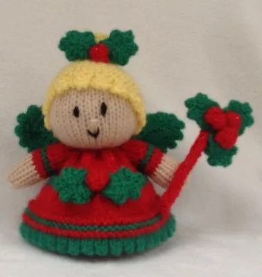 KNITTING PATTERN - Holly The Christmas Fairy Orange Cover Or 15 Cms Toy • £3.25