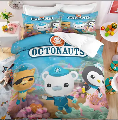 Octonauts Single/Double/Queen/King Bed Quilt Cover Set • £38.36