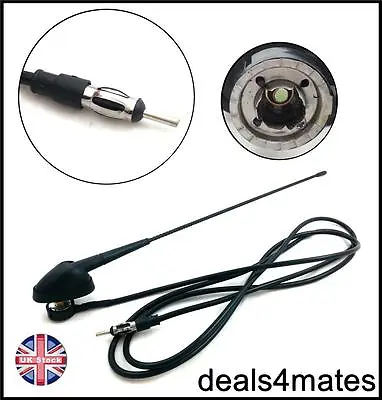 £9.99 • Buy Square Base Roof Mount AM/FM Radio Stereo Aerial Antenna For Car Bus Cab Van 