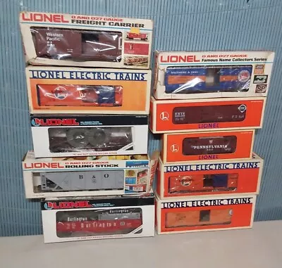 Mixed Lot Of 10 Lionel Trains O Scale Freight Cars (mixed Roadnames) #7 • $58