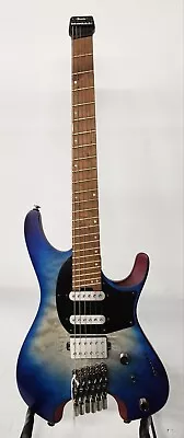 Ibanez QX54QM Electric Guitar - Blue Sphere Burst Matte With Soft Case • $1000