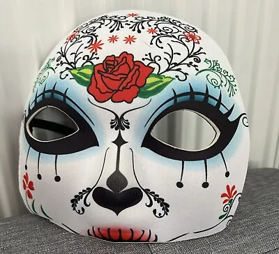 Day Of The Dead Halloween Mask Sugar Skull Eye Mask Skeleton Adult Fancy Dress  • £4.99