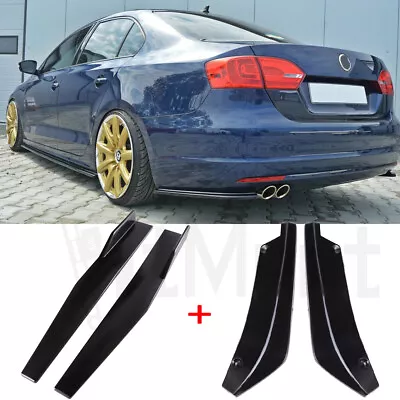 $51.85 • Buy For Volkswagen VW Jetta 6 MK6 Rear Bumper Lip Spoiler Splitter + 29  Side Skirt
