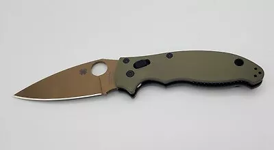 Spyderco Manix 2 G10 Rec Exclusive CTS 204P OF Green C101GPODFDE2 Factory 2nd  • $228.95