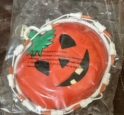 Vintage Hanging Smiling Pumpkin Light Up Halloween Jack-o-Lantern • $12.95