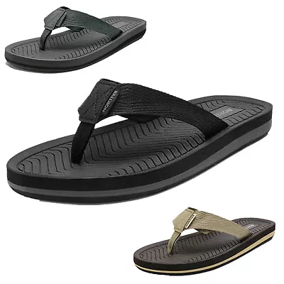 NORTIV 8 Men's Thong Flip Flops Comfort LightWeight Summer Beach Slippers • $17.99