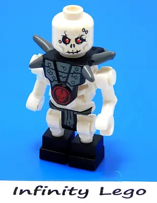 LEGO Chopov White Skeleton Minifig With Shoulder Armor Ninjago Spinners (2114) • $10.50