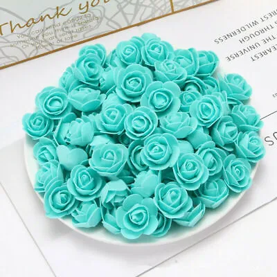 500 Pcs Artificial Flower Rose Heads 3CM Foam Mini Fake Rose Flowers For DIY UK • £140.95