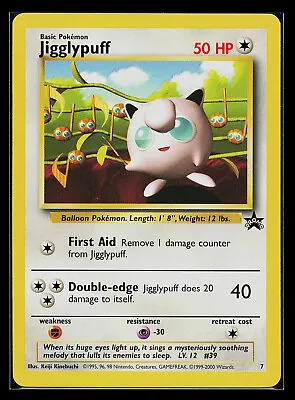 Pokemon Card - Jigglypuff - WoTC Black Star Promo #7 • $8.99