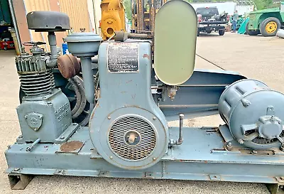 Vintage Gardner Denver Model A DD 1008 US Navy WWII Start Air Compressor Id:770 • $1800