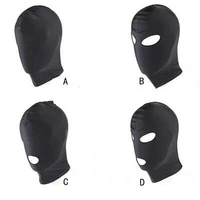 £5.99 • Buy Fetish Open Mouth Hood Slave Face Mask Head Bondage Adult Cosplay Gimp Mask UK