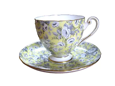 Shelley England Bone China TAPESTRY ROSE Chintz Cup & Saucer Set • $49.99