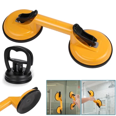 $7.56 • Buy Double Suction Cups Heavy Duty For Glass Lifting W/ Aluminum Vacuum Plate Handle