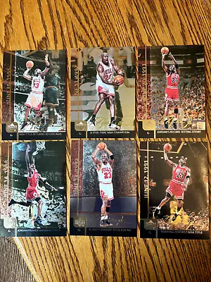 1999 Upper Deck Gatorade Michael Jordan Complete 6 Card Foil Insert Set NBA  • $15