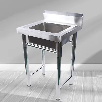 201 Stainless Steel Utility Sink One Compartment Workbench Sink Commercial Sink • $76.95