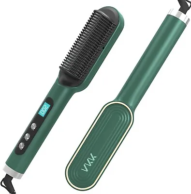 VKK Upgraded Ionic Hair Straightener Brush Hair Straightening Hot Brush • £29.99