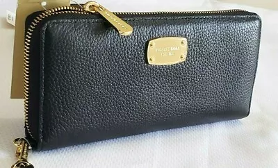 Michael Kors Jet Set Item ( 35h5gttz3l ) Travel Continental Leather Black • $130