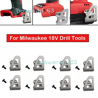 For Milwaukee 18v Impact Driver Drill Tools Belt Clip Hook Drill Holder (8 Pack) • $8.95