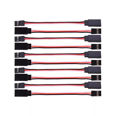 £6.05 • Buy 10Pcs Servo Extension Lead Wire Cable For RC Futaba JR Male To Female Connector