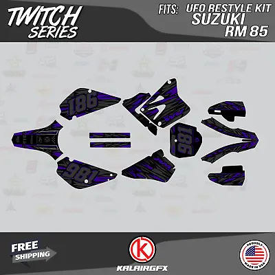 $129.99 • Buy Graphics Kit For Suzuki RM85 (2001-2023) UFO RESTYLE TWITCH-Purple