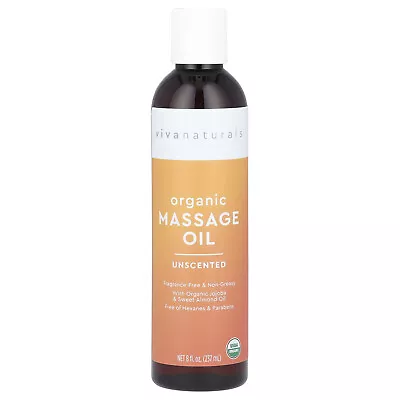 Organic Massage Oil Unscented 8 Fl Oz (237 Ml) • $20.13