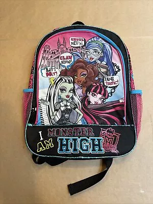 2013 Mattel Animation I Am Monster High Backpack 17x12x4 NWOT. H3. • $8