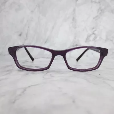 Converse K401 Eyeglasses Purple Glittery Rectangle Full Rim Kids Frame 48-15-135 • $35.99