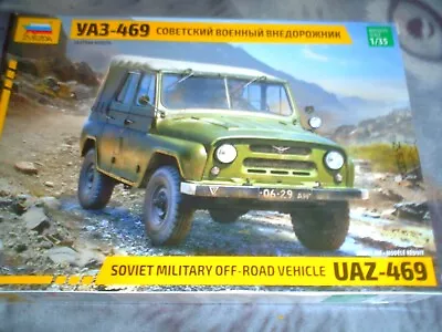 Zvezda 1/35 Scale Soviet Military Off-road Vehicle Uaz-469 Jeep • £17.99