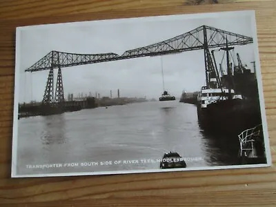 Postcard Transporter From South Sided Of River Tees Middlesborough (RP Unposted) • £1.59