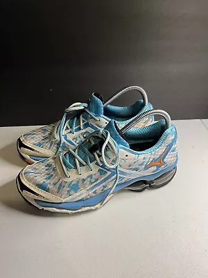 MIZUNO WAVE CREATION 15 Womens Athletic Running Shoes Blue Size 10 J1GL140185 • $20