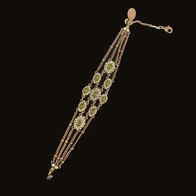 Michal Negrin Added Sparkle Olive Crystal Bracelet • $105