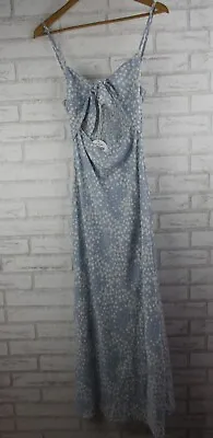 Princess Polly Womens Maxi Dress Blue White Floral Print Bnwt Ituah Dress 10 • $35