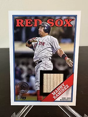 MANNY RAMIREZ Game Used Bat Relic 2023 Topps Series 1 Red Sox 88R-MRA • $9.99