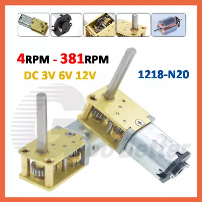 Geared Micro Motor Speed Reduction Gearbox (4-381RPM) DC 3v 6v 12v RC Mini Motor • $6.19