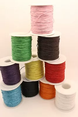 Jewellery Necklace Waxd Cotton Thread Cord Various Colours. - 1mm X 1 510m. • £1.79