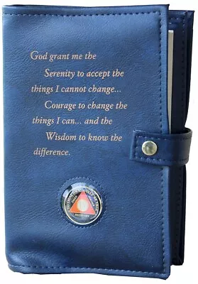 AA Book Cover - Double Deluxe AA Book Cover - Blue - DDBAA07 • $34