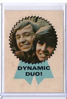 1967 Donruss THE MONKEES Badges Stickers Cards Rare DYNAMIC DUO! #10 EX/NM • $19.99