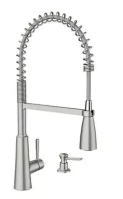 Moen Reza Commercial Pull Down Stainless Kitchen Faucet 199748SRS • $149.99