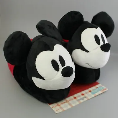 Disney Retro 100 Mickey Mouse Slippers Men Shoe Size 10-13 NEW • $29.99