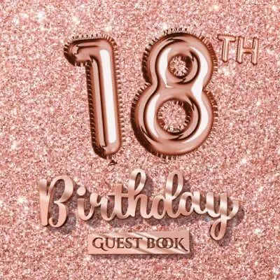 18th Birthday Guest Book Great For 18th Birthday Party - Rose Gold Birthday D... • £7.61