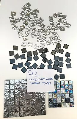 Mosaic Glass Tiles /mixed Lot Different Sizes And Colours • £7.50